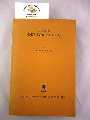 Bild des Verkufers fr Logik der Forschung. Reihe: Die Einheit der Gesellschaftswissenschaften. Studien in den Grenzbereichen der Wirtschafts- und Sozialwissenschaften Band 4. zum Verkauf von Chiemgauer Internet Antiquariat GbR