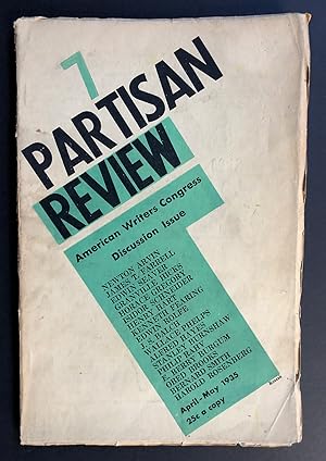 Bild des Verkufers fr Partisan Review, Volume 2, Number 7 (II; April - May 1935) zum Verkauf von Philip Smith, Bookseller