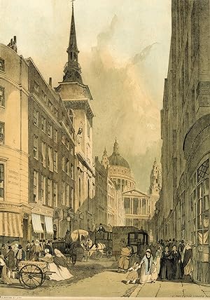 St. Paul's From Ludgate Hill, from Original Views of London As It Is