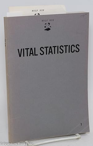 Seller image for Vital Statistics: #1, Fall 1978 for sale by Bolerium Books Inc.