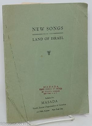 New songs of the land of Israel