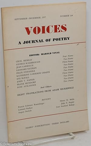 Voices: a quarterly of poetry; #164, September - December, 1957