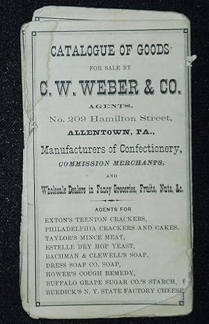 Catalogue of Goods for Sale by C. W. Weber & Co., Agents