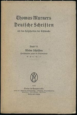 Bild des Verkufers fr Kleine Schriften (Prosaschriften gegen die Reformation). Erster Teil: Ein christliche und briederliche ermanung. Von Doctor Martinus luters leren und predigen. (2 in 1 Band). zum Verkauf von Antiquariat Dennis R. Plummer