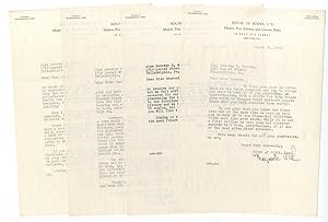 A Collection of Typed Letters Signed from Noted Booksellers Marguerite A. and Louis Henry Cohn to...