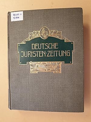 Bild des Verkufers fr Deutsche Juristen-Zeitung nebst Spruchsammlung der Deutschen Juristenzeitung zum Verkauf von avelibro OHG