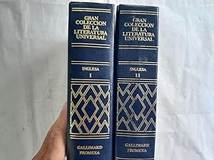 Imagen del vendedor de Gran Coleccin de la Literatura Universal INGLESA. Tomo. I y Tomo II. Presentacin de Jos Emilio Pacheco. Contenido: Tomo I: Jeane Austen: Persuacin; Charles Dickens: Tiempos difciles; Emily Bront: Cumbres borrascosas; Thomas Hardy: El brazo marchito; Oscar Wilde: El retrato de Dorian Gray; Joseph Conrad: Tifn; H. G. Wells: La mquina del tiempo. Tomo II: James Joyce: Dublineses; Virginia Woolf: Flush; D.H. Lawrence: La virgen y el gitano; Katherine Mansfield: Dicha y otros cuentos; George Orwell: Rebelin en la granja; Evelyn Waugh: ? Ms banderas!; Graham Greene: El tercer hombre; Samuel Beckett: Primer hombre; Malcom Lowry: Por el canal de Panam; William Golding: El seor de las moscas. a la venta por Librera "Franz Kafka" Mxico.