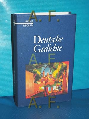 Bild des Verkufers fr Deutsche Gedichte : eine Anthologie hrsg. von Dietrich Bode zum Verkauf von Antiquarische Fundgrube e.U.