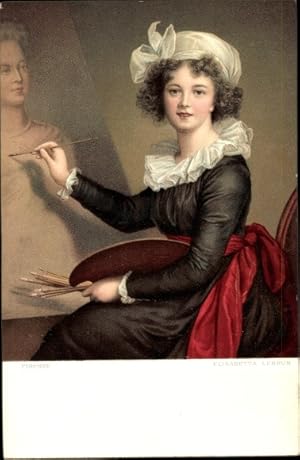 Künstler Ansichtskarte / Postkarte Vigée Lebrun, Elisabeth, Selbstportrait der Künstlerin