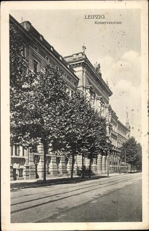Ansichtskarte / Postkarte Leipzig, Konservatorium