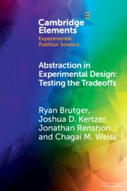 Seller image for Abstraction in Experimental Design: Testing the Tradeoffs for sale by moluna