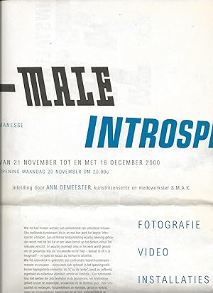 Immagine del venditore per Fe-Male Introspection 21.11 - 16.12.2000 venduto da The land of Nod - art & books