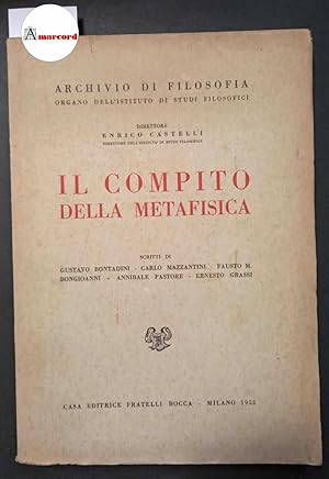AA. VV., Il compito della metafisica, Bocca, 1952