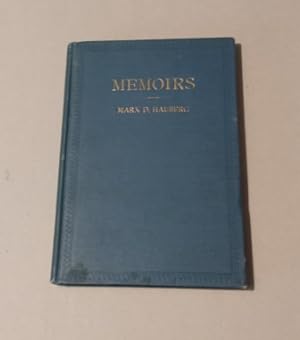 Memoirs of Marx D. Hauberg 1923 First Edition