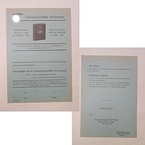 Seller image for Original-Bestellkarte fr Einbanddecken fr "Nationalsozialistische Monatshefte" for sale by Galerie fr gegenstndliche Kunst