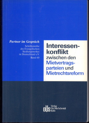 Immagine del venditore per Interessenkonflikt zwischen den Mietvertragsparteien und Mietrechtsreform. Zeitschrift fr Wohnungseigentumsrecht Band 60. venduto da Antiquariat Jenischek