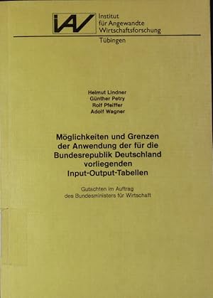 Bild des Verkufers fr Mglichkeiten und Grenzen der Anwendung der fr die Bundesrepublik Deutschland vorliegenden Input-Output-Tabellen. Gutachten im Auftr. d. Bundesministers fr Wirtschaft. zum Verkauf von Antiquariat Bookfarm