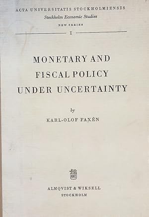 Bild des Verkufers fr Monetary and fiscal policy under uncertainty. zum Verkauf von Antiquariat Bookfarm