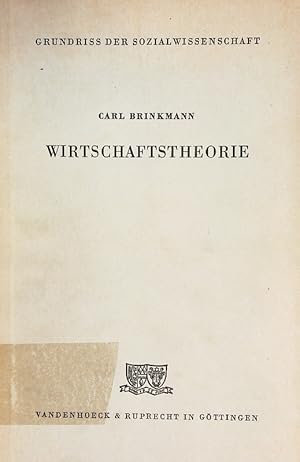 Seller image for Wirtschaftstheorie. for sale by Antiquariat Bookfarm