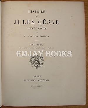 Histoire De Jules Cesar Guerre Civile. 3 Volumes.