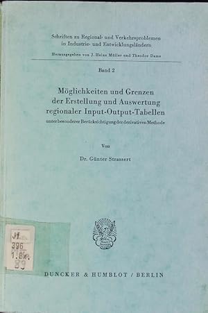 Bild des Verk�ufers f�r M�glichkeiten und Grenzen der Erstellung und Auswertung regionaler Input-Output-Tabellen. unter besonderer Ber�cksichtigung der derivativen Methode. zum Verkauf von Antiquariat Bookfarm