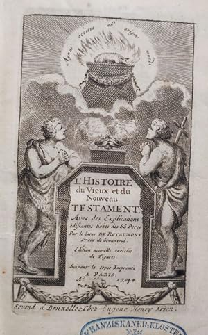 Bild des Verkufers fr [Royaumont-Bibel]: L'Histoire du Vieux et du Nouveau Testament. zum Verkauf von Antiquariat Bookfarm