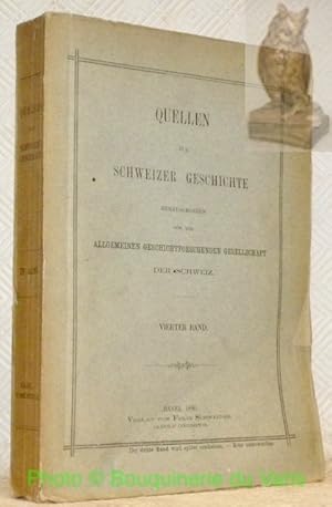 Bild des Verkufers fr Correspondenz der Franzsischen Gesandtschaft in der Schweiz 1664 - 1671. Quellen zur Schweizer Geschichte, Vierter Band. zum Verkauf von Bouquinerie du Varis