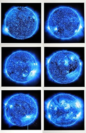 Die Sonne um Mitternacht schauen SDO/NASA (Blue). 2019. [6 Original-Farbfotografien, signiert / 6...
