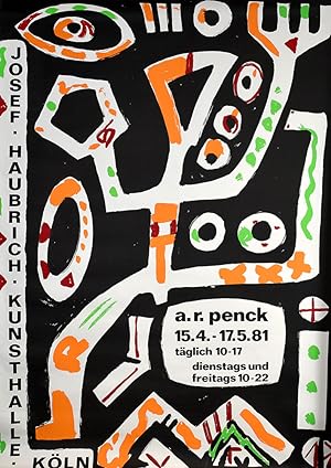 Joseph Haubrich Kunsthalle Köln. 1981. [Plakat, Original-Farbsiebdruck / original color screenpri...