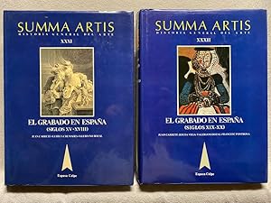 Seller image for EL GRABADO EN ESPAA (Siglos XV - XX). SUMMA ARTIS XXXI - XXXII. 2 vol. for sale by Auca Llibres Antics / Yara Prez Jorques