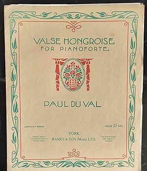 Imagen del vendedor de Valse Hongroise (1923) for Pianoforte a la venta por Shore Books