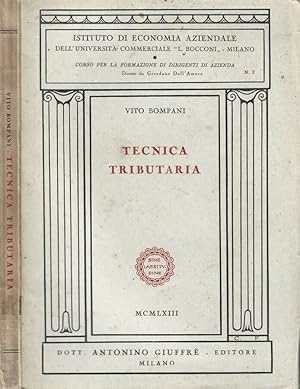 Immagine del venditore per Tecnica tributaria venduto da Biblioteca di Babele