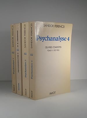 Psychanalyse. Oeuvres complètes. 1. 1908-1912. 2. 1913-1919. 3. 1919-1926. 4. 1927-1933. 4 Volumes