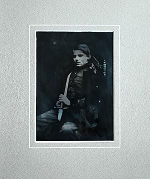 Bild des Verkufers fr Ambro-Photo auf Glas. Portrait des Sohnes von dem Maler Wilhelm Gail. zum Verkauf von Antiquariat Thomas Rezek