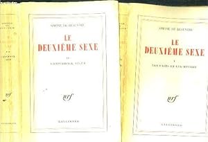 Seller image for Le deuxieme sexe - 2 volumes : tome I + tome II - les faits et les mythes + l'experience vecue for sale by Le-Livre