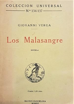 Seller image for Los Malasangre. Novela. for sale by Librera Anticuaria Antonio Mateos