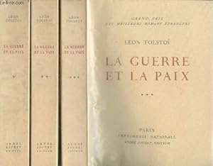 Image du vendeur pour La Guerre et la Paix Tomes 1  3 (en trois volumes) : Avant Tilsit 1805-1807 - L'Invasion 1807-1812 - Borodino, Les Franais  Moscou, Epilogue (Exemplaire n57/3000 ) mis en vente par Le-Livre