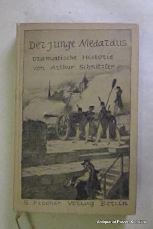 Bild des Verkufers fr Der junge Medardus. Dramatische Historie in einem Vorspiel und fnf Aufzgen. 7. Auflage (= Tsd.). Berlin, S. Fischer, 1911. 290 S., 3 Bl. Illustrierter Or.-Pp. (Karl Walser); etwas gebrunt u. leicht berieben. - Vorsatz mit Exlibris. zum Verkauf von Jrgen Patzer