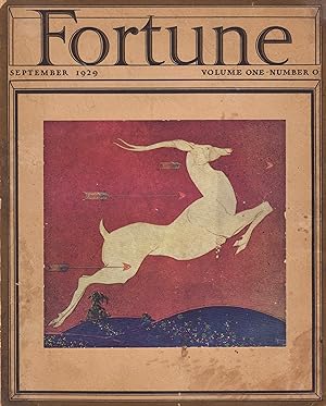 Fortune [Magazine], September 1929, Volume One (1), Number 0