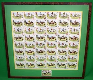 "Derby Day" 48 Framed Playing Cards/ Jockey/ Horse Racing Playing Cards
