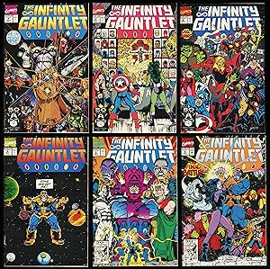 Imagen del vendedor de Infinity Gauntlet Comic Set 1-2-3-4-5-6 Jim Starlin Thanos George Perez Ron Lim a la venta por CollectibleEntertainment