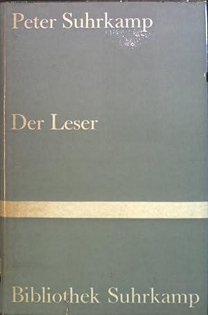 Seller image for Der Leser : Reden u. Aufstze. for sale by books4less (Versandantiquariat Petra Gros GmbH & Co. KG)