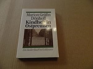 Bild des Verkufers fr Kindheit in Ostpreussen. Marion Grfin Dnhoff / Goldmann ; 12810 : Ein Siedler-Buch bei Goldmann zum Verkauf von Versandantiquariat Schfer