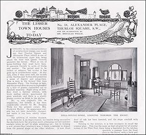 Imagen del vendedor de No. 14, Alexander Place, Thurloe Square, S.W., and its Alteration by Mr Douglas Wells. Several pictures and accompanying text, removed from an original issue of Country Life Magazine, 1930. a la venta por Cosmo Books