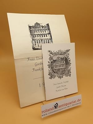 Seller image for Freies Deutsches Hochstift ; Frankfurter Goethemuseum ; (2 Bnde) for sale by Roland Antiquariat UG haftungsbeschrnkt