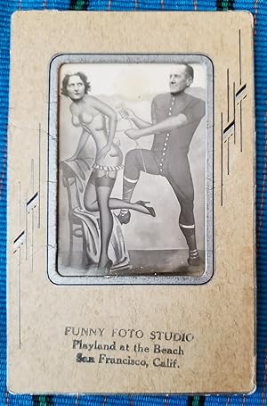 FUNNY FOTO STUDIO (San Francisco Playland at the Beach) PHOTOGRAPH IN CUSTOM MAT