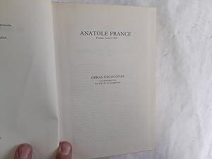 Imagen del vendedor de Obras escogidas. La azucena roja. La isla de los pinginos. a la venta por Librera "Franz Kafka" Mxico.