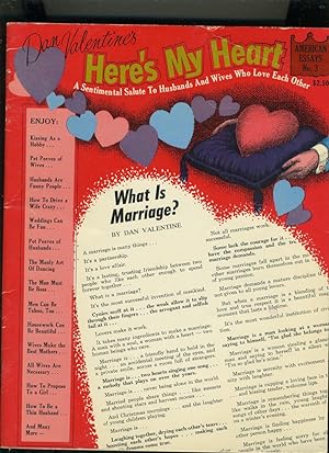 Seller image for WHAT IS MARRIAGE? for sale by Daniel Liebert, Bookseller