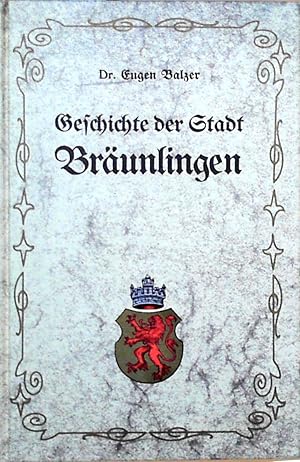 Seller image for Geschichte der Stadt Brunlingen Die Brunlinger Hexenprozesse for sale by Berliner Bchertisch eG