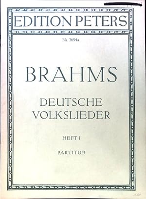 Bild des Verkufers fr Deutsche Volkslieder. Heft 1. Partitur; Edition Peters. Nr. 3694a; zum Verkauf von books4less (Versandantiquariat Petra Gros GmbH & Co. KG)